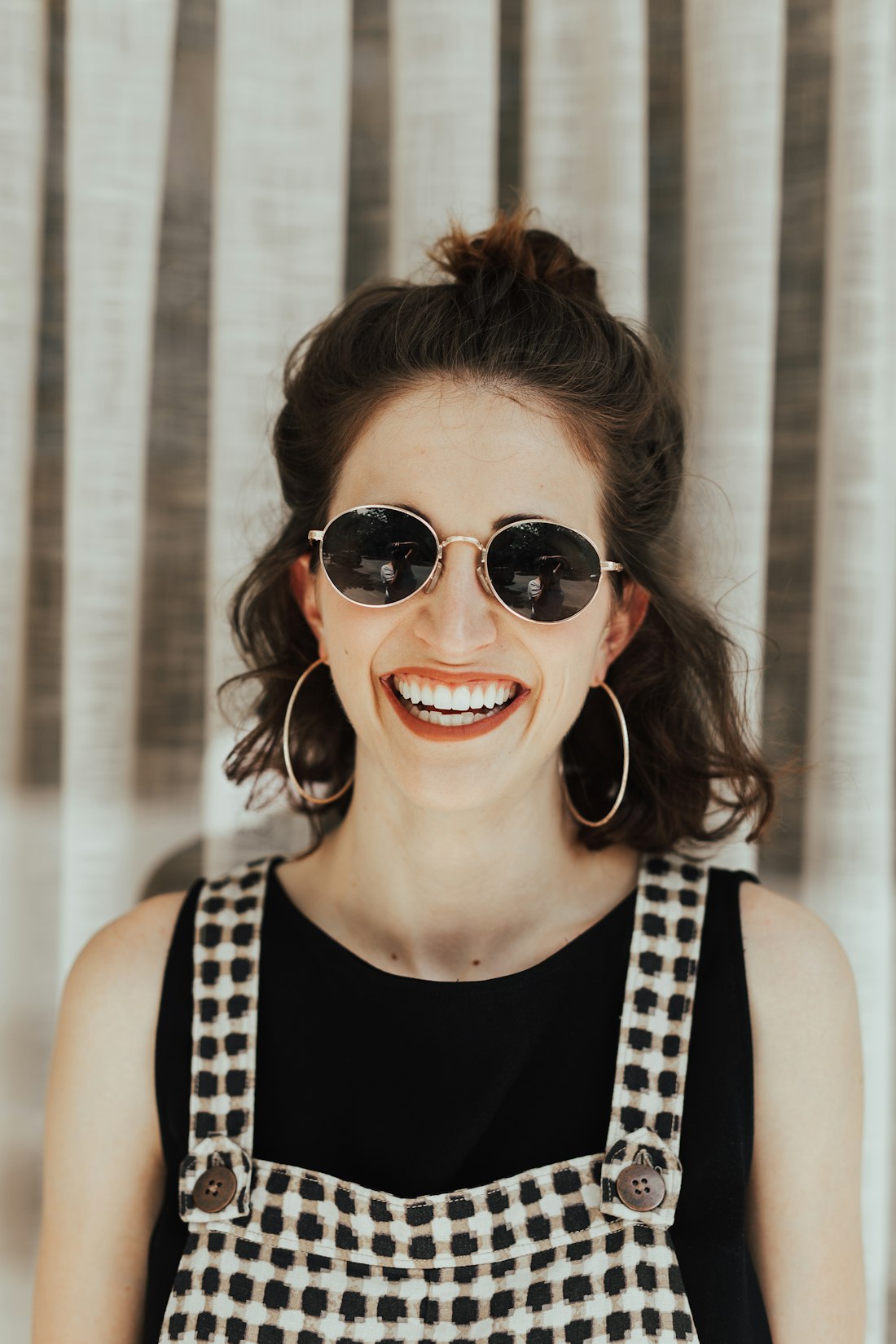 A member smiling on her birthday